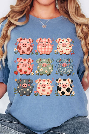 Piggy Crew Comfort Colors Adult Ring-Spun Cotton Tee - Wholesale Accessory Market