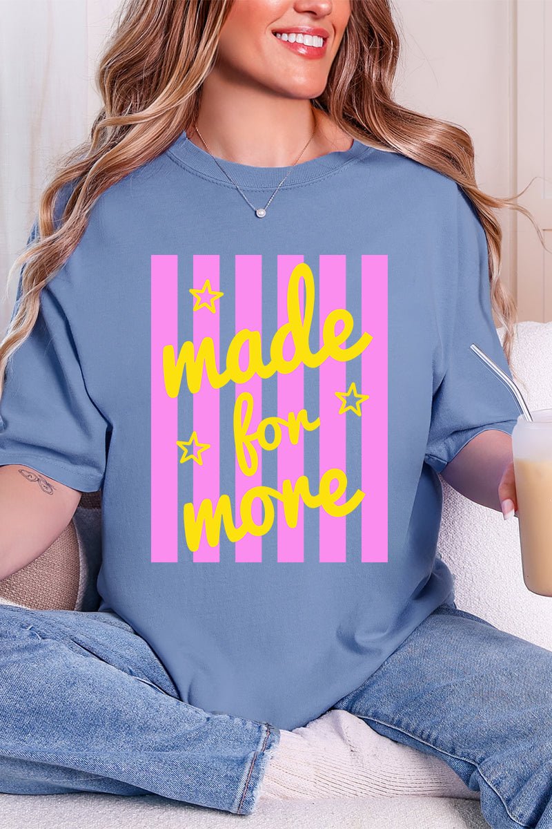 Retro Pop Made For More Comfort Colors Adult Ring-Spun Cotton Tee - Wholesale Accessory Market