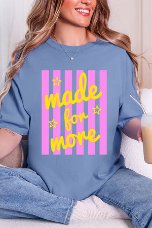 Retro Pop Made For More Comfort Colors Adult Ring-Spun Cotton Tee - Wholesale Accessory Market