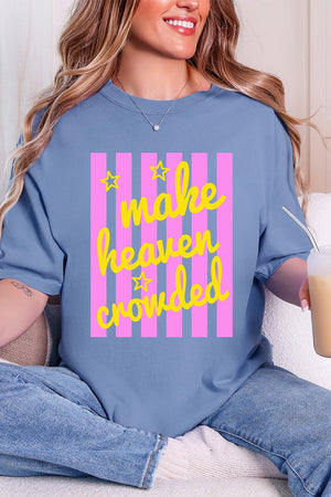 Retro Pop Make Heaven Crowded Comfort Colors Adult Ring-Spun Cotton Tee - Wholesale Accessory Market
