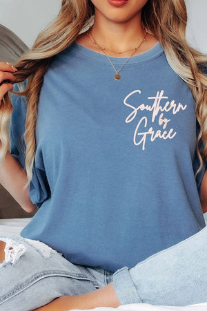 Southern By Grace Ruffle Front & Back Comfort Colors Adult Ring - Spun Cotton Tee - Wholesale Accessory Market