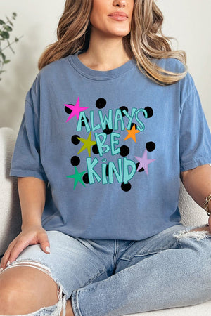 Stars Always Be Kind Comfort Colors Adult Ring - Spun Cotton Tee - Wholesale Accessory Market