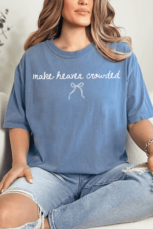 White Make Heaven Crowded Coquette Comfort Colors Adult Ring - Spun Cotton Tee - Wholesale Accessory Market