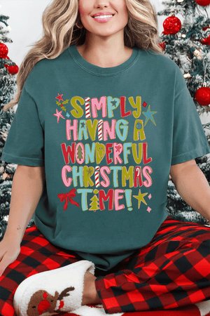 A Wonderful Christmas Time Comfort Colors Adult Ring - Spun Cotton Tee - Wholesale Accessory Market