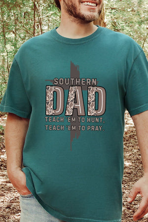 Camo Southern Dad Comfort Colors Adult Ring - Spun Cotton Tee - Wholesale Accessory Market