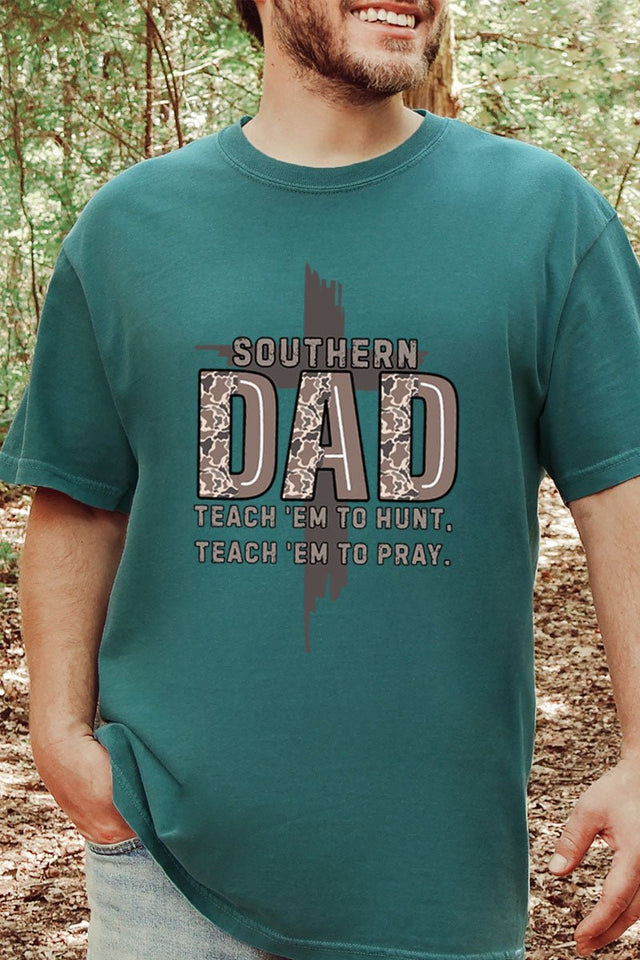 Camo Southern Dad Comfort Colors Adult Ring - Spun Cotton Tee - Wholesale Accessory Market