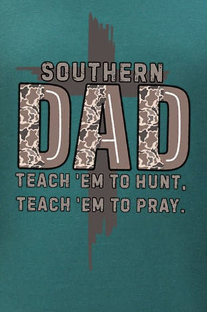 Camo Southern Dad Comfort Colors Adult Ring - Spun Cotton Tee - Wholesale Accessory Market