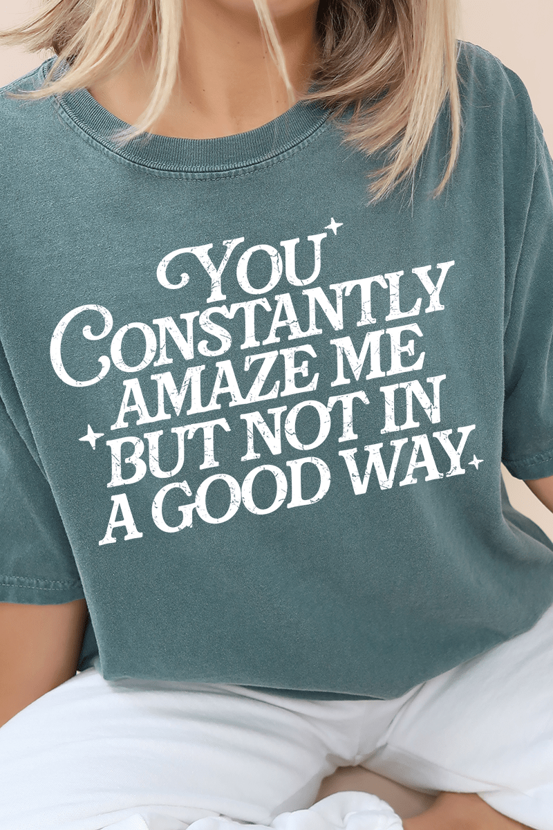 Constantly Amaze Me Comfort Colors Adult Ring - Spun Cotton Tee - Wholesale Accessory Market