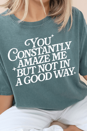 Constantly Amaze Me Comfort Colors Adult Ring - Spun Cotton Tee - Wholesale Accessory Market