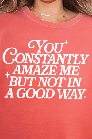Constantly Amaze Me Comfort Colors Adult Ring - Spun Cotton Tee - Wholesale Accessory Market