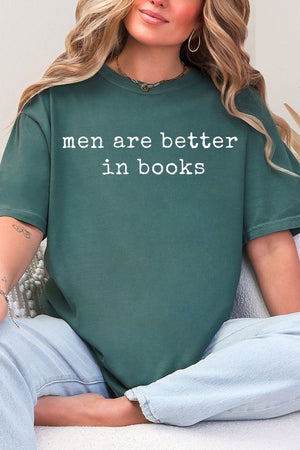 Men Are Better In Books Comfort Colors Adult Ring - Spun Cotton Tee - Wholesale Accessory Market