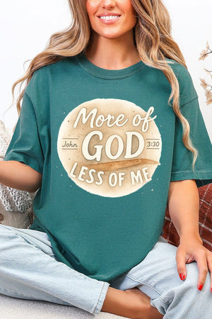 More Of God Less Of Me Comfort Colors Adult Ring - Spun Cotton Tee - Wholesale Accessory Market