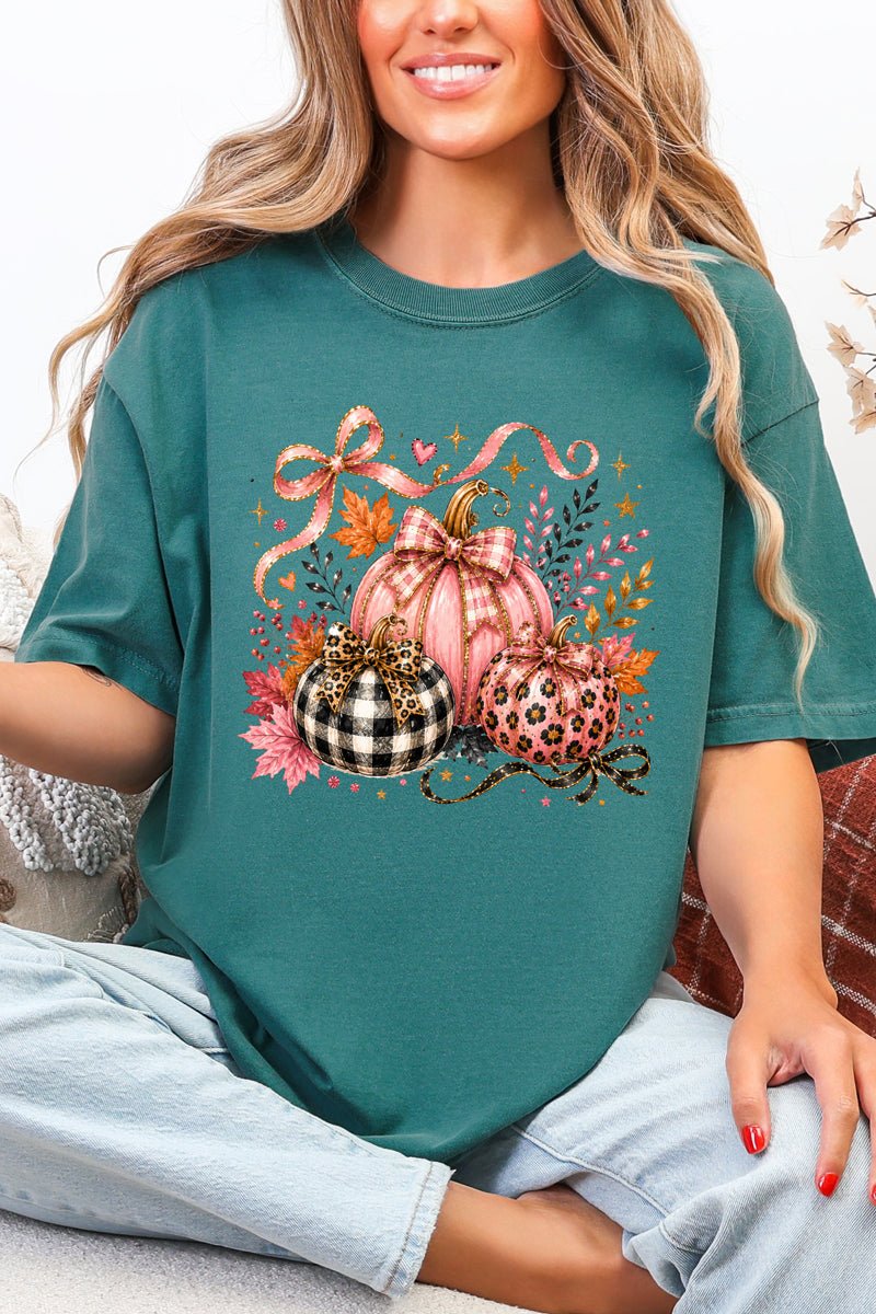 Pretty In Pumpkin Comfort Colors Adult Ring-Spun Cotton Tee - Wholesale Accessory Market