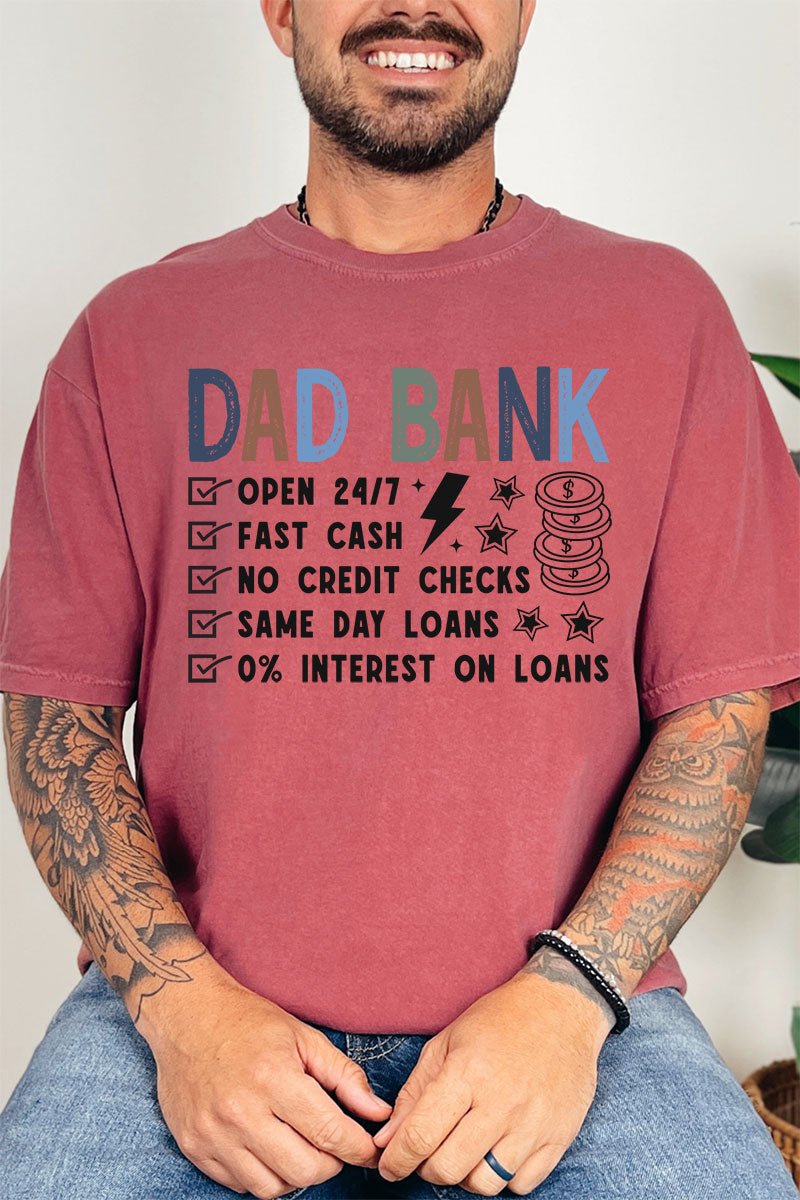 Dad Bank Comfort Colors Adult Ring - Spun Cotton Tee - Wholesale Accessory Market