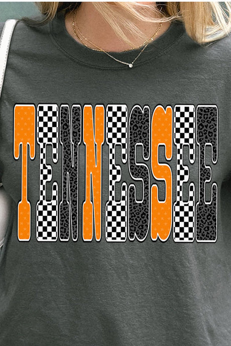 Checkered & Cheetah Tennessee Comfort Colors Adult Ring - Spun Cotton Tee - Wholesale Accessory Market