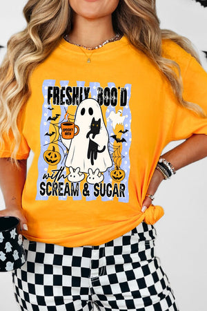Scream & Sugar Ghost Brew Comfort Colors Adult Ring-Spun Cotton Tee - Wholesale Accessory Market