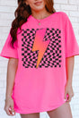 Neon Lightning Bolt Comfort Colors Adult Ring - Spun Cotton Tee - Wholesale Accessory Market