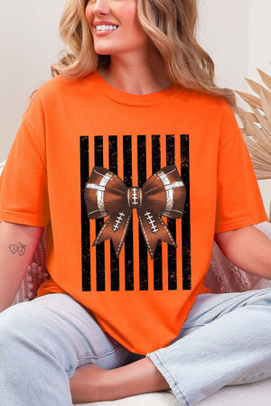 Black Varsity Bow Comfort Colors Adult Ring-Spun Cotton Tee - Wholesale Accessory Market