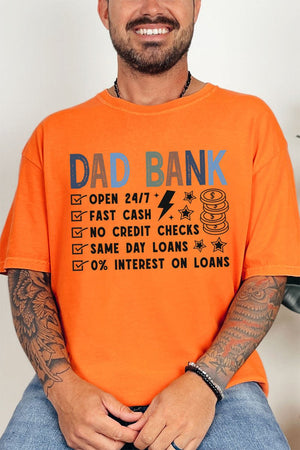 Dad Bank Comfort Colors Adult Ring - Spun Cotton Tee - Wholesale Accessory Market