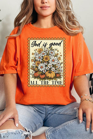 God Is Good Stamp Comfort Colors Adult Ring - Spun Cotton Tee - Wholesale Accessory Market