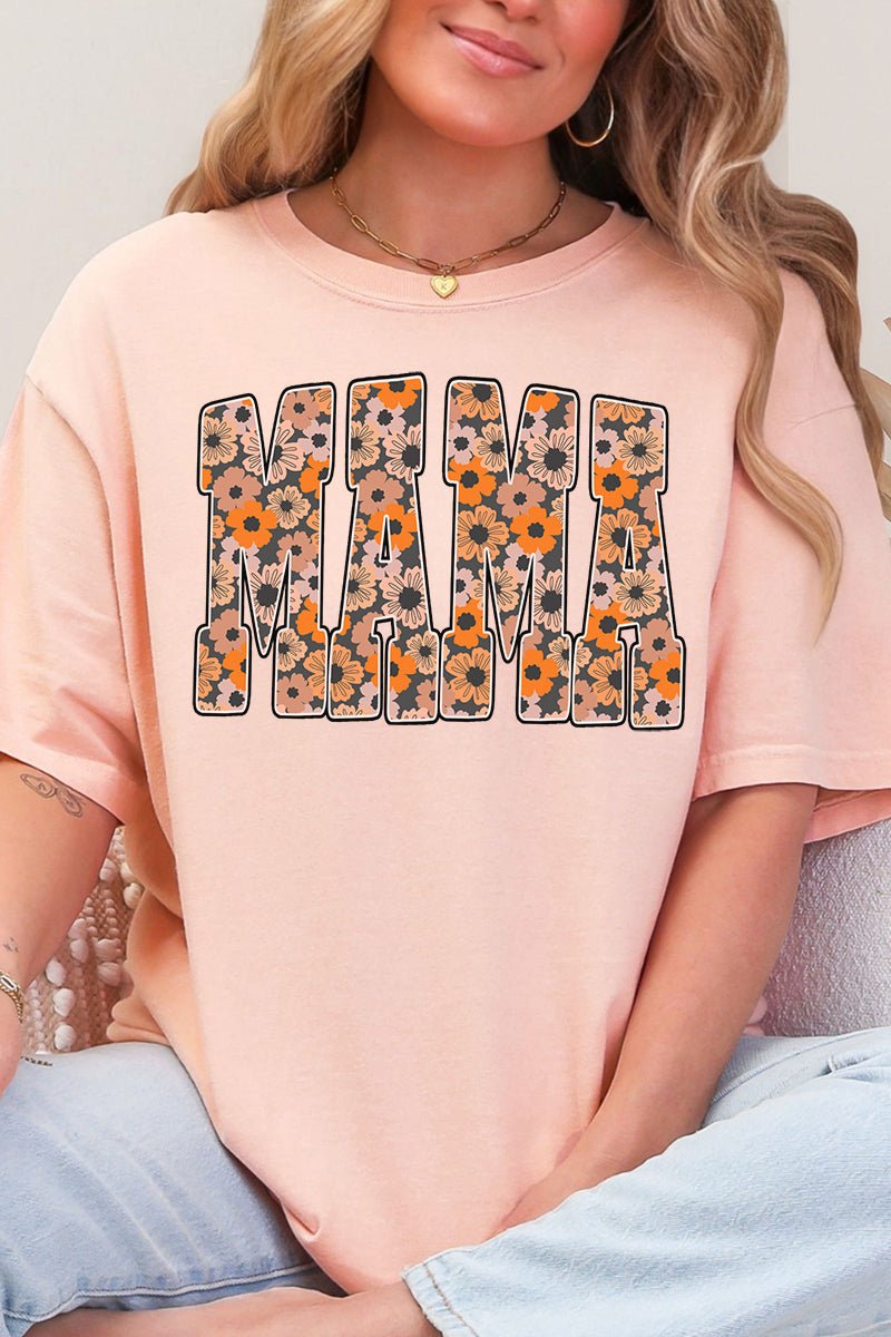 Golden Blooms Mama Comfort Colors Adult Ring - Spun Cotton Tee - Wholesale Accessory Market