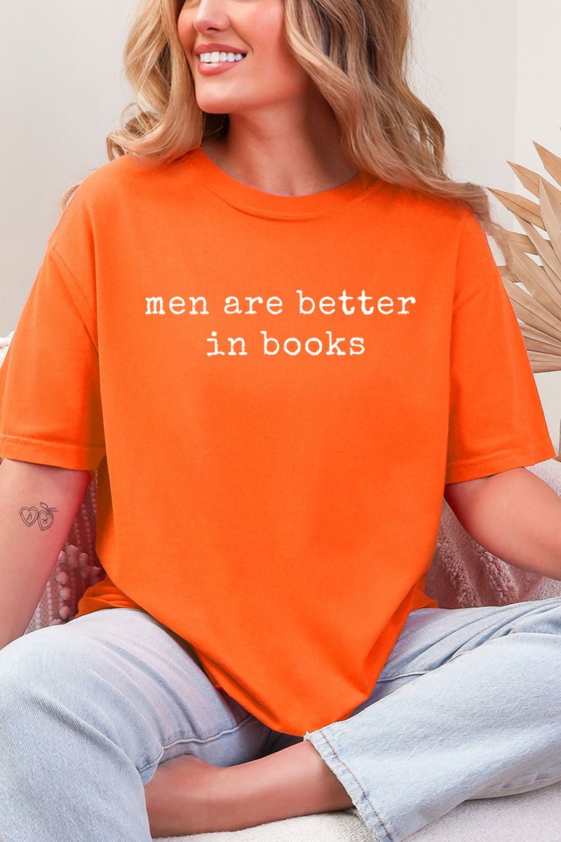 Men Are Better In Books Comfort Colors Adult Ring - Spun Cotton Tee - Wholesale Accessory Market