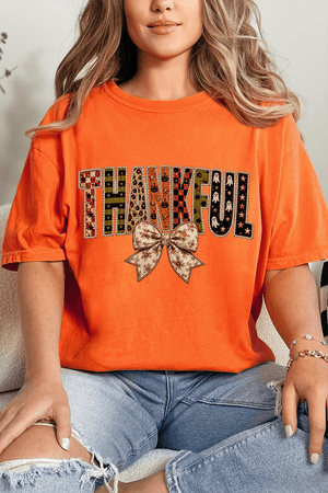 Thankful Fall Spirit Comfort Colors Adult Ring-Spun Cotton Tee - Wholesale Accessory Market