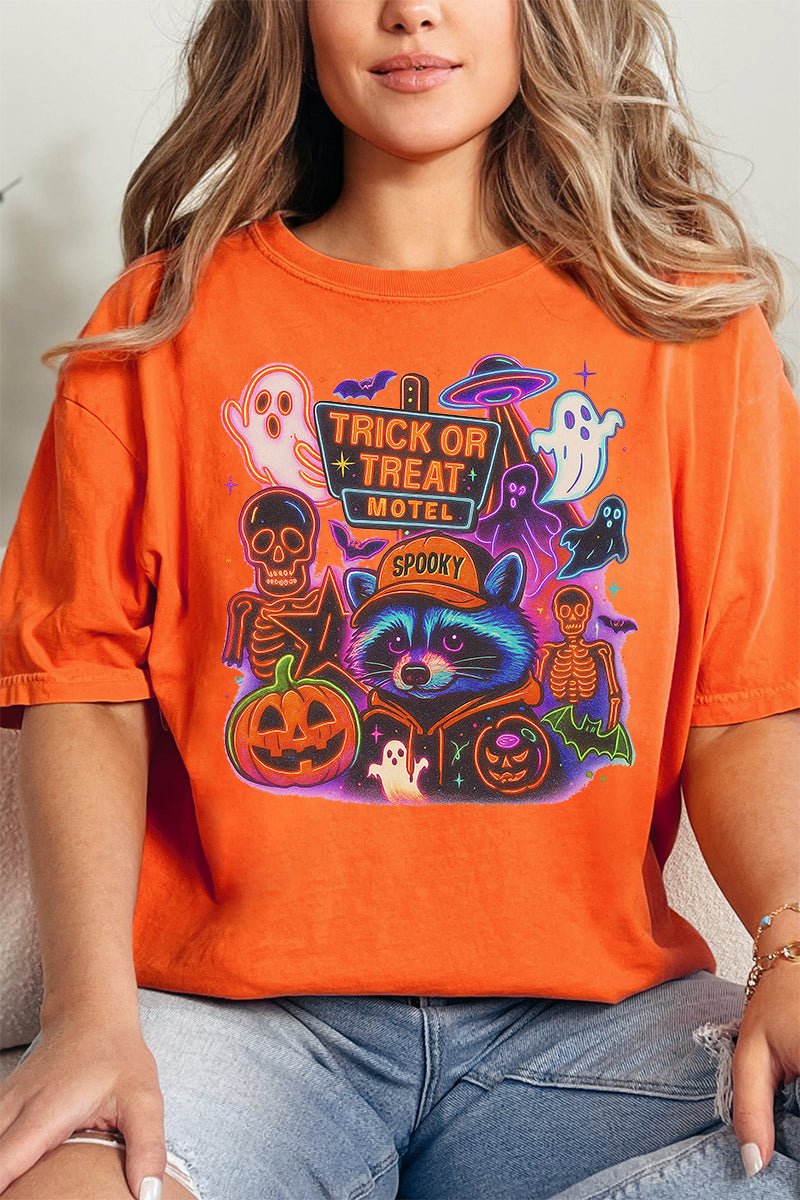Trick Or Treat Motel Comfort Colors Adult Ring - Spun Cotton Tee - Wholesale Accessory Market