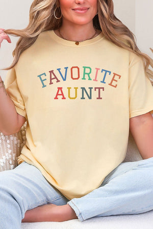 Always The Favorite Aunt Comfort Colors Adult Ring-Spun Cotton Tee - Wholesale Accessory Market