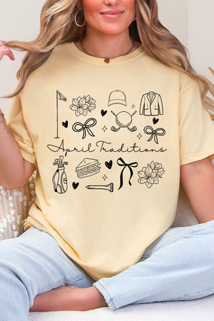 April Traditions Comfort Colors Adult Ring - Spun Cotton Tee - Wholesale Accessory Market