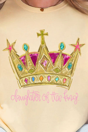 Bejeweled Daughter Of The King Comfort Colors Adult Ring - Spun Cotton Tee - Wholesale Accessory Market