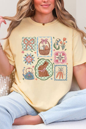Blossom Bunny Patch Comfort Colors Adult Ring - Spun Cotton Tee - Wholesale Accessory Market