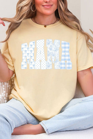Bow And Blue Mama Comfort Colors Adult Ring - Spun Cotton Tee - Wholesale Accessory Market
