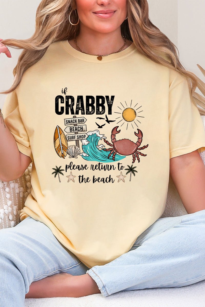 Crabby Beach Comfort Colors Adult Ring-Spun Cotton Tee - Wholesale Accessory Market