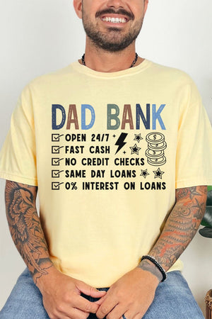 Dad Bank Comfort Colors Adult Ring - Spun Cotton Tee - Wholesale Accessory Market