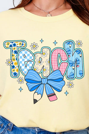 Daisy Days Teach Comfort Colors Adult Ring - Spun Cotton Tee - Wholesale Accessory Market