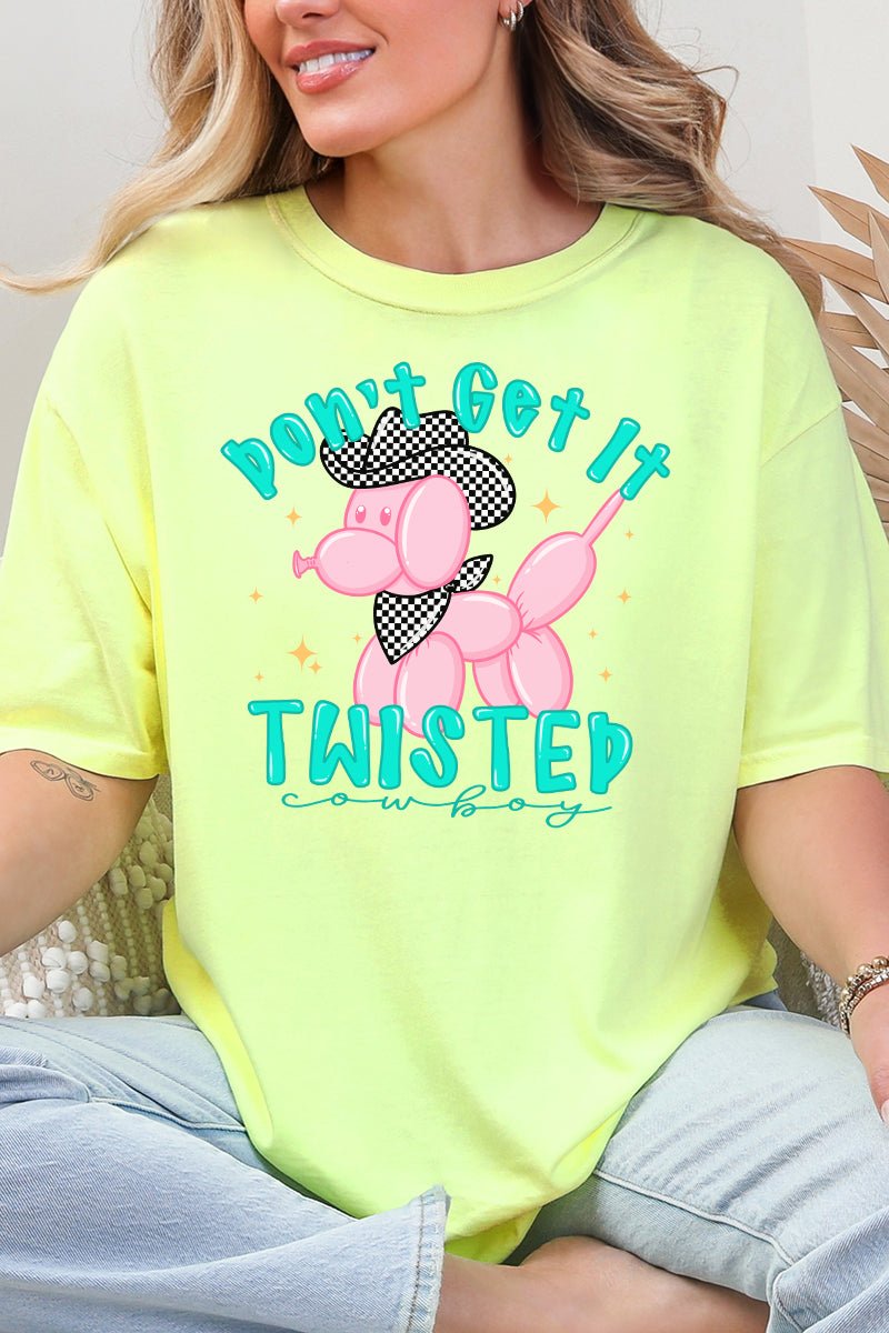 Don't Get It Twisted Cowboy Comfort Colors Adult Ring - Spun Cotton Tee - Wholesale Accessory Market