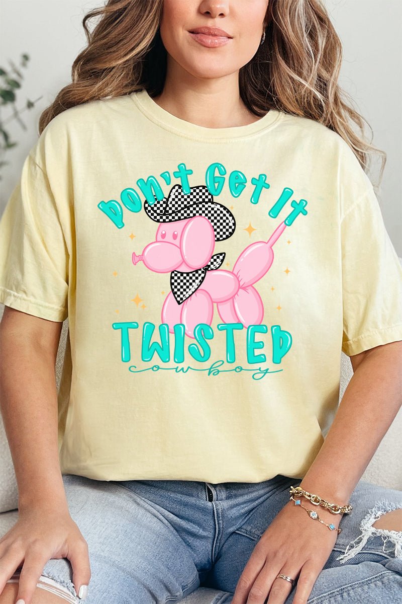 Don't Get It Twisted Cowboy Comfort Colors Adult Ring - Spun Cotton Tee - Wholesale Accessory Market