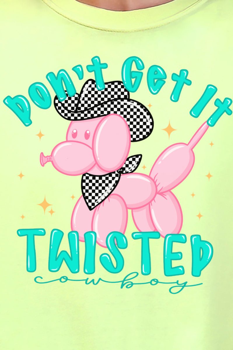 Don't Get It Twisted Cowboy Comfort Colors Adult Ring - Spun Cotton Tee - Wholesale Accessory Market