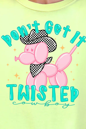 Don't Get It Twisted Cowboy Comfort Colors Adult Ring - Spun Cotton Tee - Wholesale Accessory Market