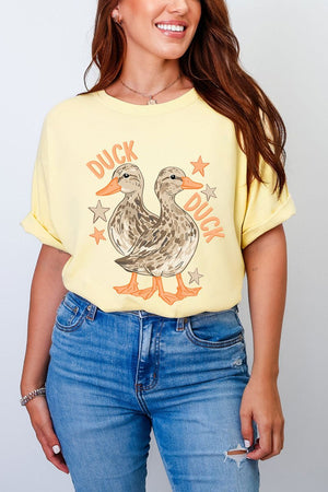 Duck Duck Goose Full Front & Back Design Comfort Colors Adult Ring - Spun Cotton Tee - Wholesale Accessory Market