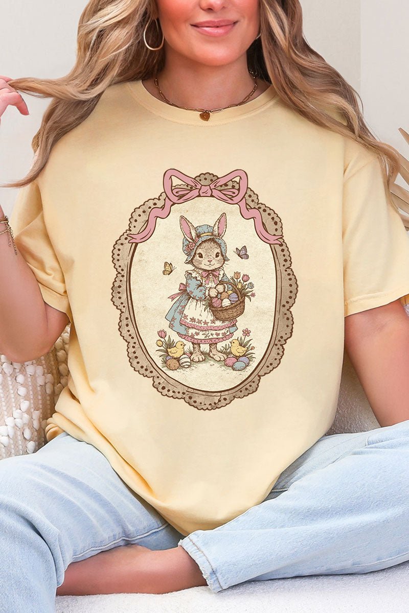 Easter Belle Spring Bunny Comfort Colors Adult Ring - Spun Cotton Tee - Wholesale Accessory Market