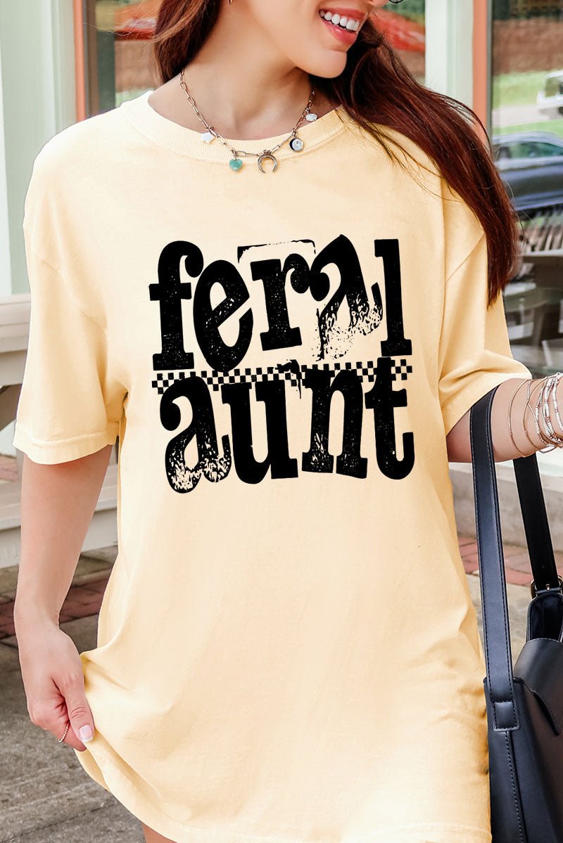 Feral Aunt Comfort Colors Adult Ring-Spun Cotton Tee - Wholesale Accessory Market