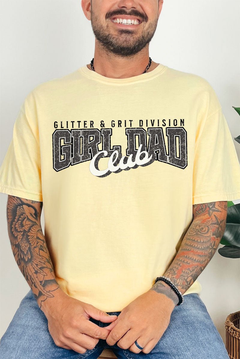 Glitter & Grit Girl Dad Comfort Colors Adult Ring - Spun Cotton Tee - Wholesale Accessory Market
