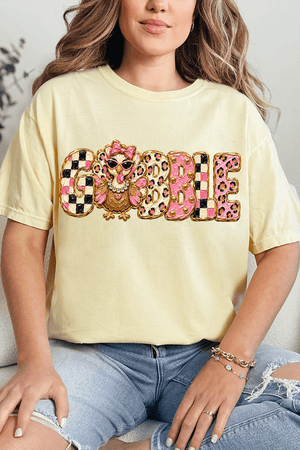 Gobble & Glam Comfort Colors Adult Ring-Spun Cotton Tee - Wholesale Accessory Market