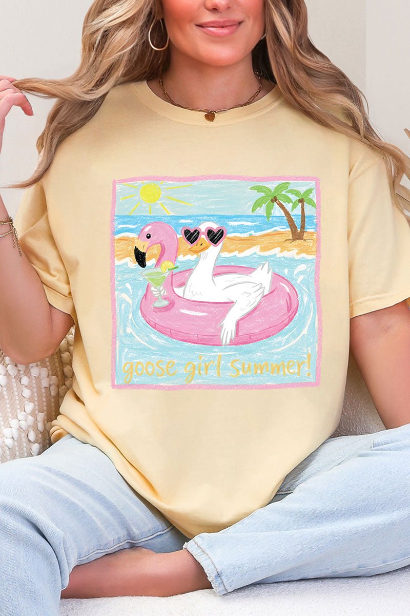 Goose Girl Summer Comfort Colors Adult Ring-Spun Cotton Tee - Wholesale Accessory Market