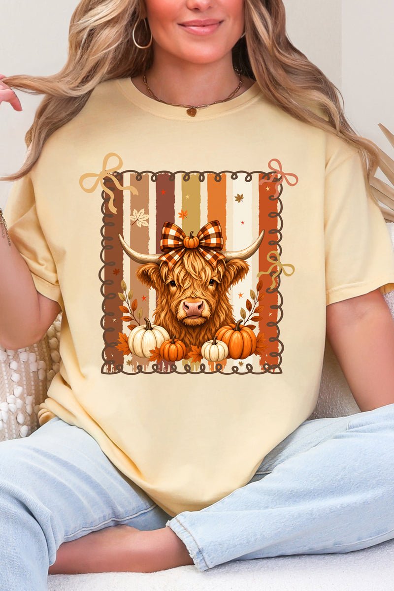 Highland In Autumn Comfort Colors Adult Ring-Spun Cotton Tee - Wholesale Accessory Market