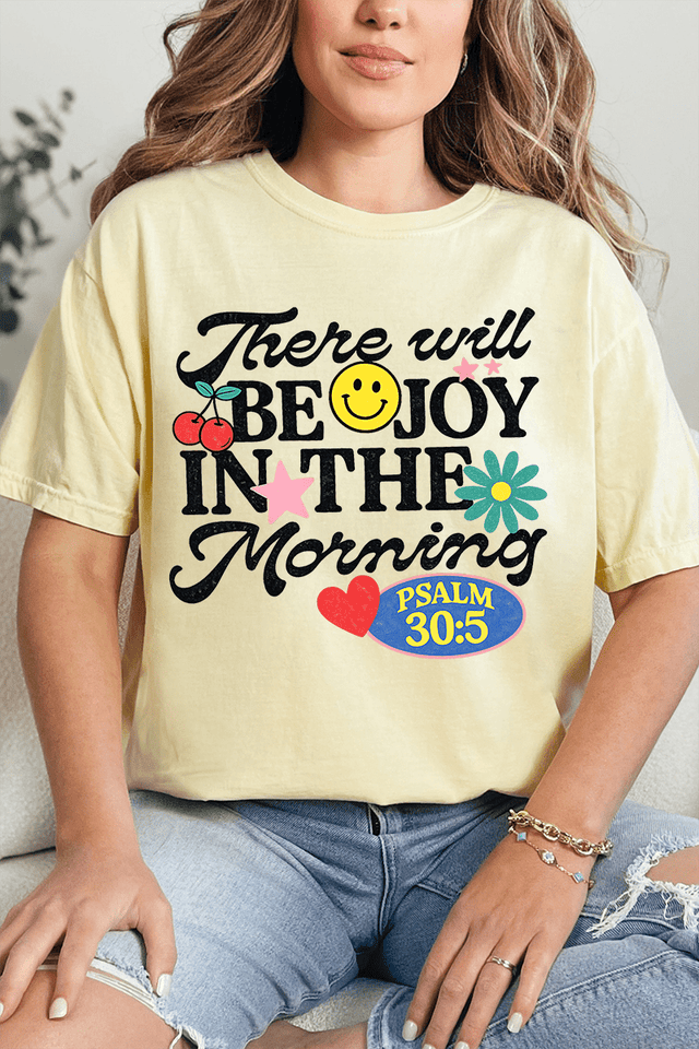 Joy In The Morning Comfort Colors Adult Ring-Spun Cotton Tee - Wholesale Accessory Market