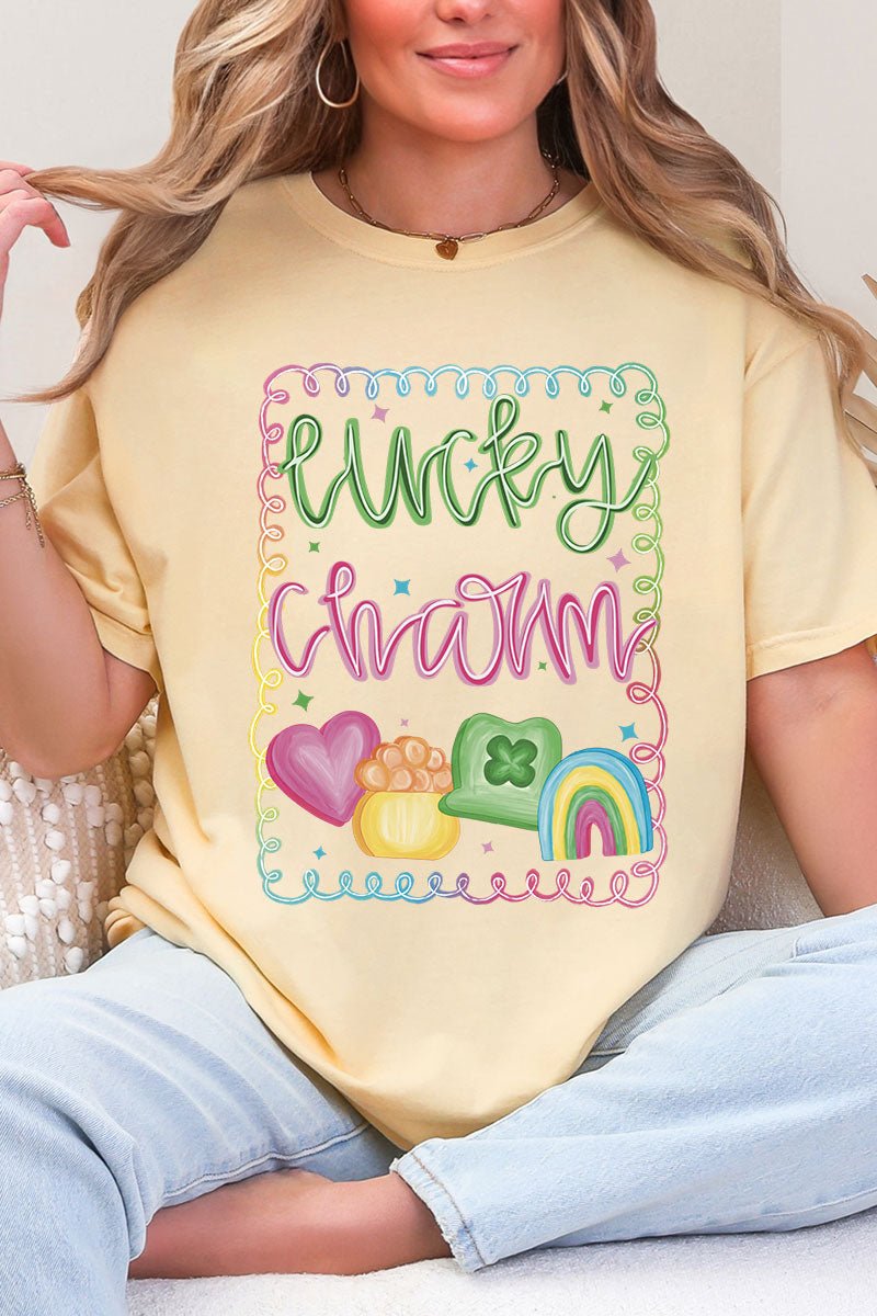 Lucky And Cute Comfort Colors Adult Ring - Spun Cotton Tee - Wholesale Accessory Market