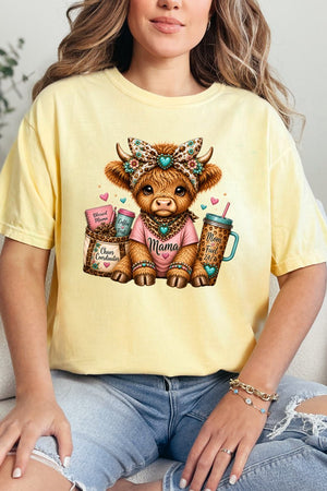 Mama Raising The Herd Comfort Colors Adult Ring-Spun Cotton Tee - Wholesale Accessory Market